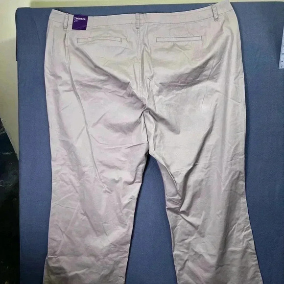 Lane Bryant NWT Khaki Trouser Womens 28 Plus size Work casual Career 0786 - Picture 9 of 10